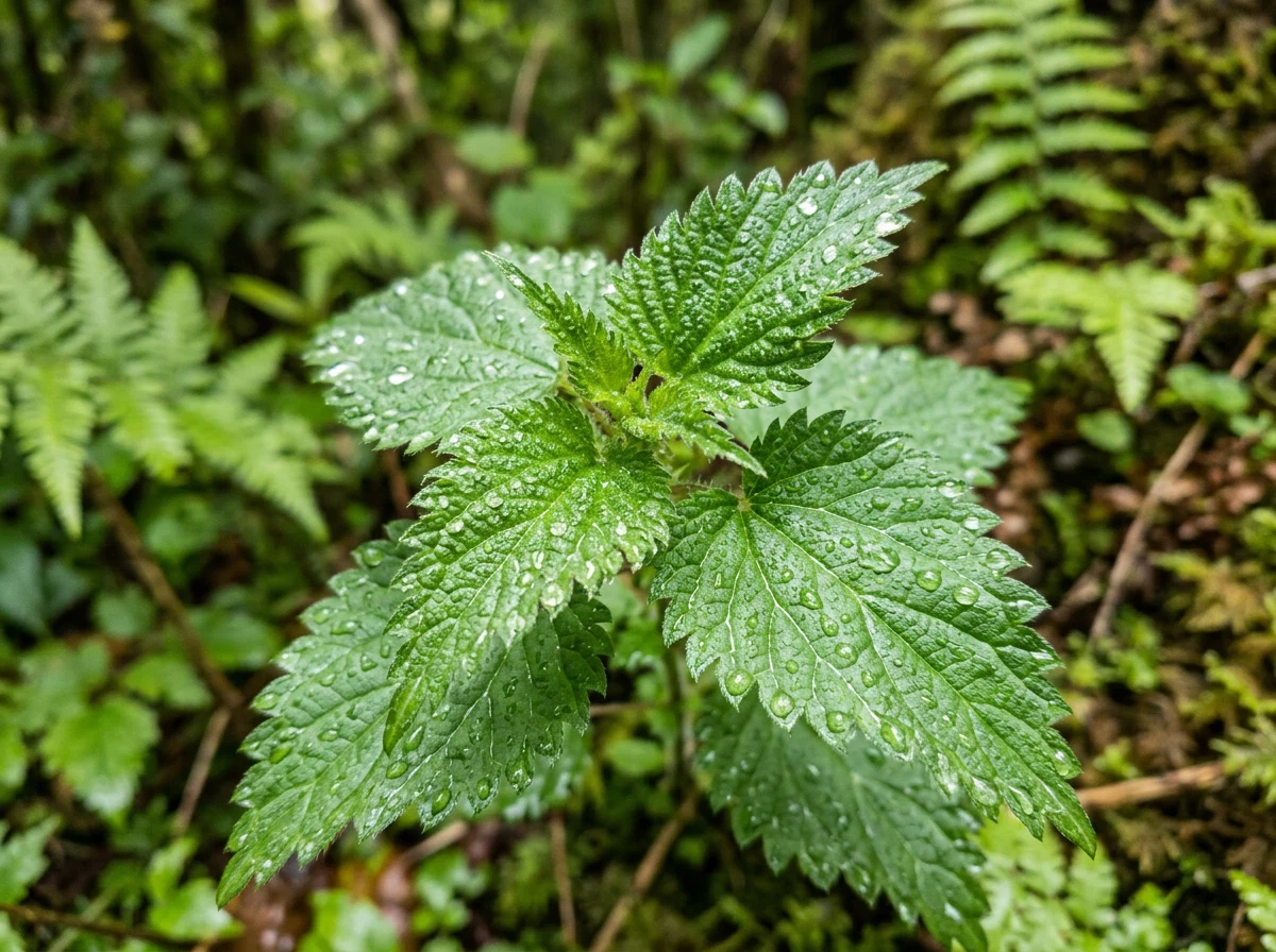 Fresh nettle plant leaves - natural ingredient in Hardero